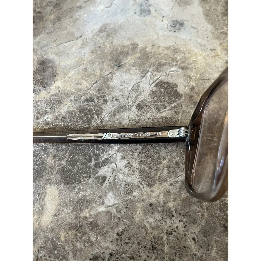 VTG American Optical Eyeglass Frames – Tortoise Shell 50-17-135 AO Retro Square